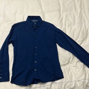 LIKE New! - Stone Rose - Size 3 - Deep Blue Dress Shirt (Slim Fit)